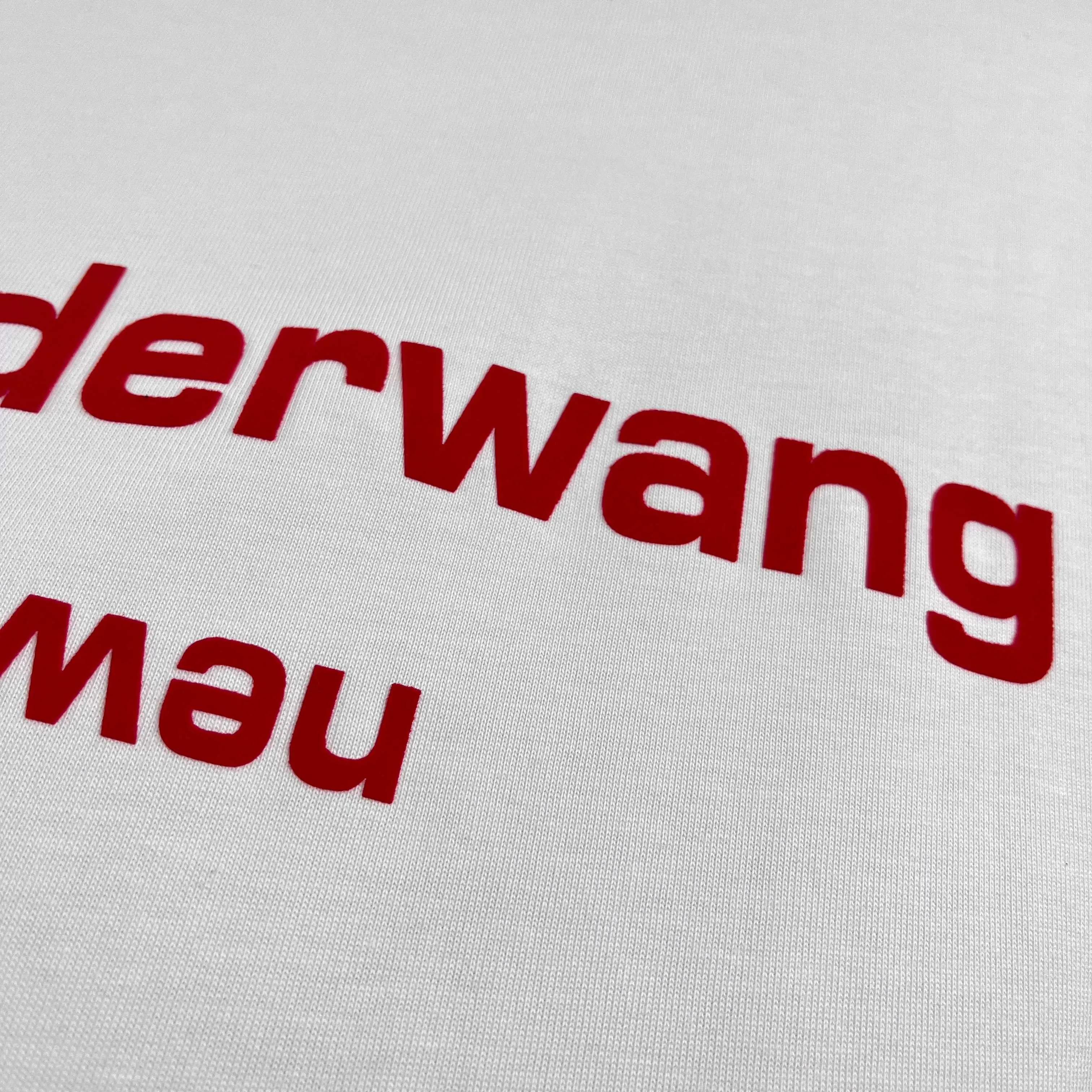 * * *alexan 2026 New Arrival wang logo T Same Style ：Black White Size： S （90-130 ） M （120-150 ） L （140-165 ） XL （160-180 ） XXL （180 ）